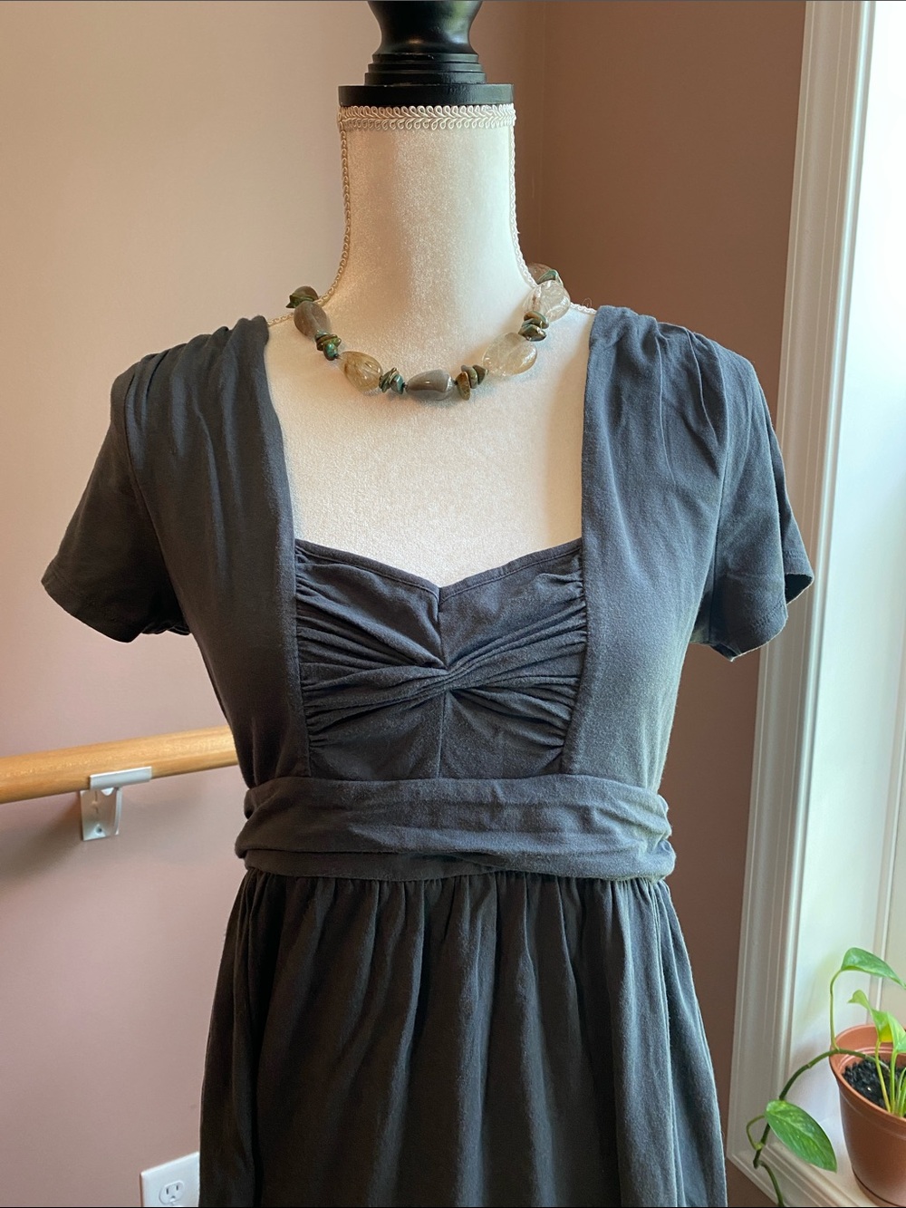 J. Crew gray dress M - Picture 2 of 3